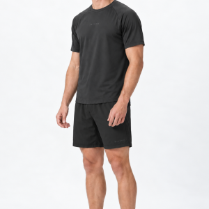 Super Soft Agile tee - Black Marl - Image 1